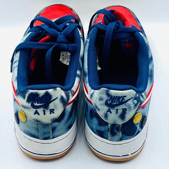 Nike Air Force 1 Low 'Acid Washed Denim' Great Condition (Size 13) - Picture 7 of 8